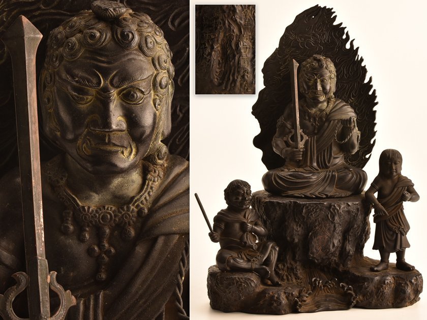 流】仏教美術古銅不動明王高40cm DF957－日本代購代Bid第一推介「Funbid」