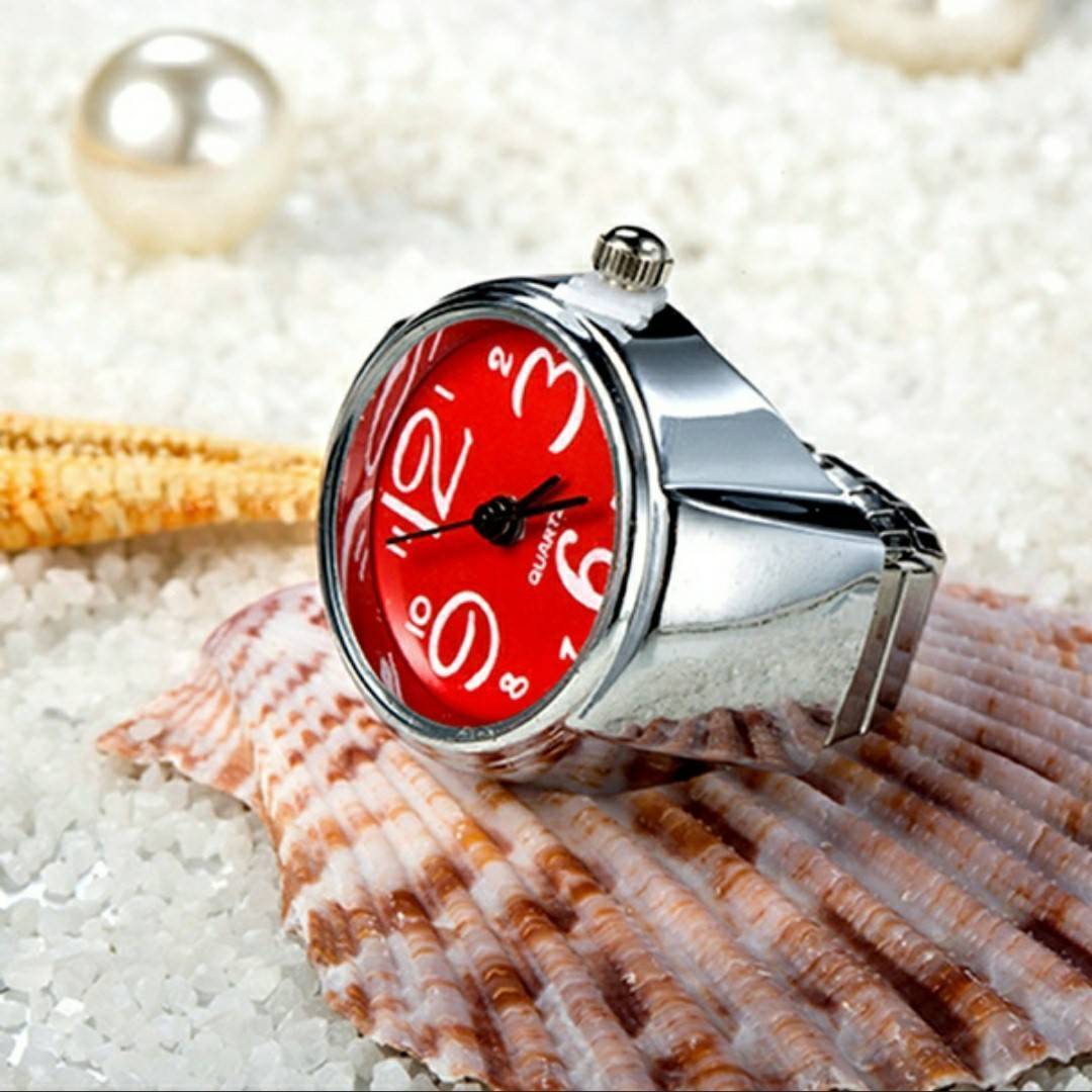 新品　未使用◆　レディース 腕時計 リングウォッチ 指輪時計 指時計 アナログ 指輪　文字盤直径約2.4cm 文字盤厚度約0.8cm バンド4.8-6cm_画像7