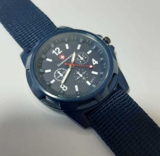 新品　未使用　アーミーウォッチ ミリタリーウォッチ メンズ 腕時計 アナログ 青　ブルー　 バンド幅：20mm 機能：耐衝撃性_画像1