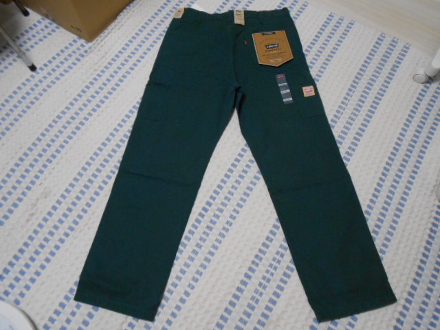  new goods! limitation! Levi's 568 stay Roo z carpe nta- pants W34 558490042 blue .. exist green 501XX work pants pe Inter 