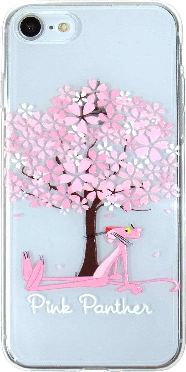 SALE ワンコイン500円 ピンクパンサー iPhone ケース クリアタイプ iPhoneX iPhoneXs 対応 桜 デザイン
