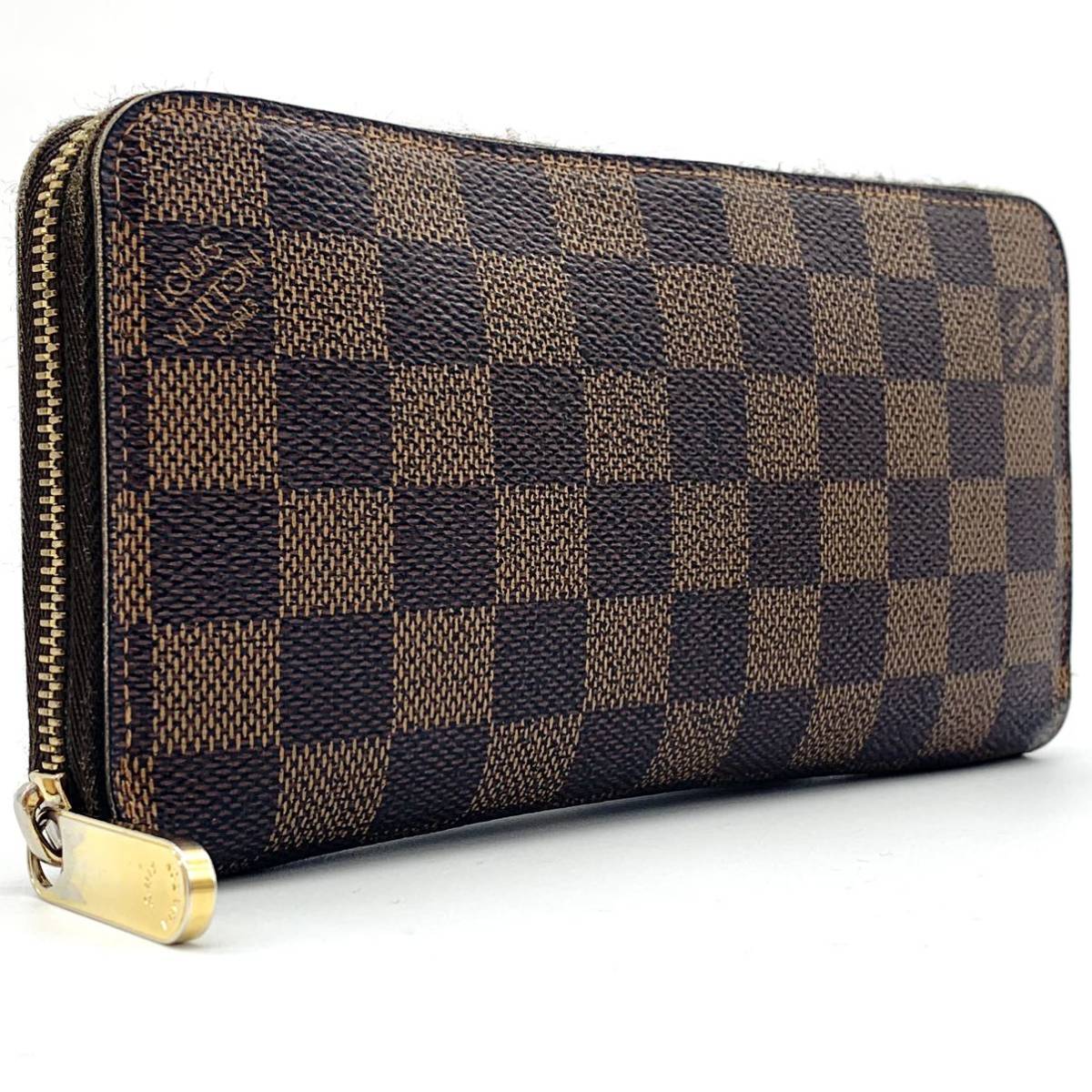 極美品】LOUIS VUITTON ルイヴィトンダミエエベヌラウンドファスナー