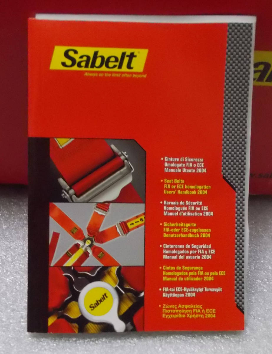  new goods Sabeltsa belt Harness saloon S 4 point type 433U CCS433SRUD red right side official recognition torn 2020 stock equipped immediate payment 