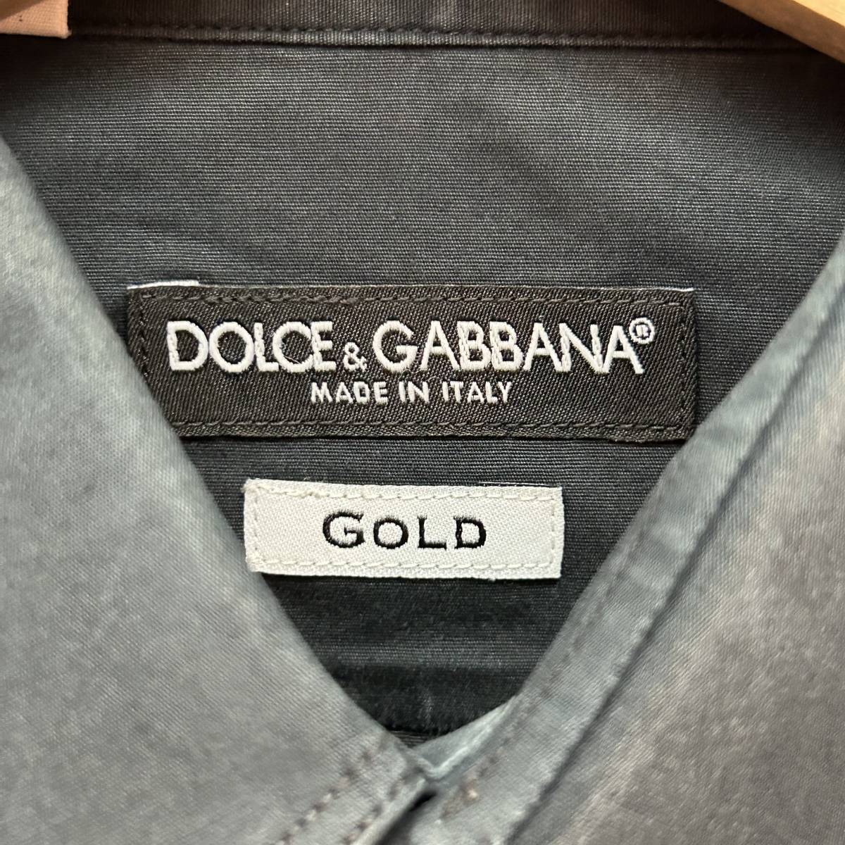  Dolce & Gabbana GOLD shirt / black Italy made 42