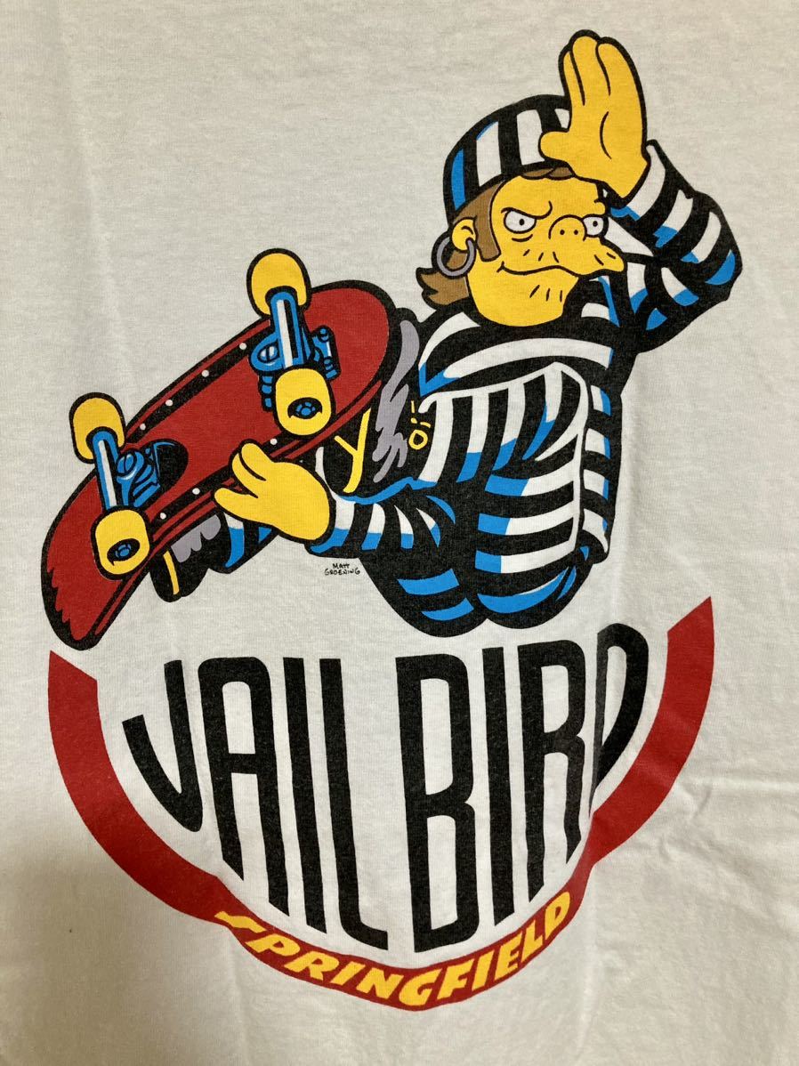 【SANTA CRUZ×THE SIMPSONS】Tシャツ Sサイズ made in Mexico サンタクルーズ JAILBIRD シンプソンズ スケーター ストリート_画像6