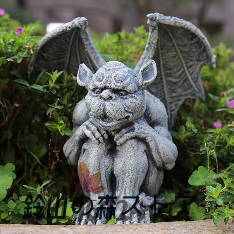  interior miscellaneous goods Dragon Monstar ga-go il monster .. garden ornament resin hand mei western sculpture carving image objet d'art ornament 