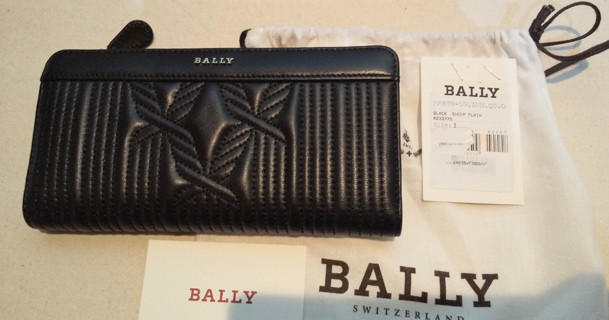 新品 ］バリー BALLY 長財布 レザー ボ ブラック｜Yahoo!フリマ（旧 