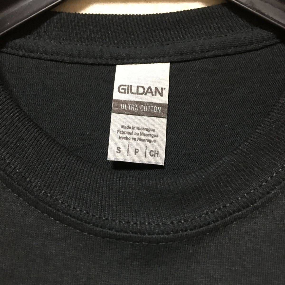 新品未使用 GILDAN ギルダン 半袖Tシャツ ポケット付き ブラック 黒 S_画像3