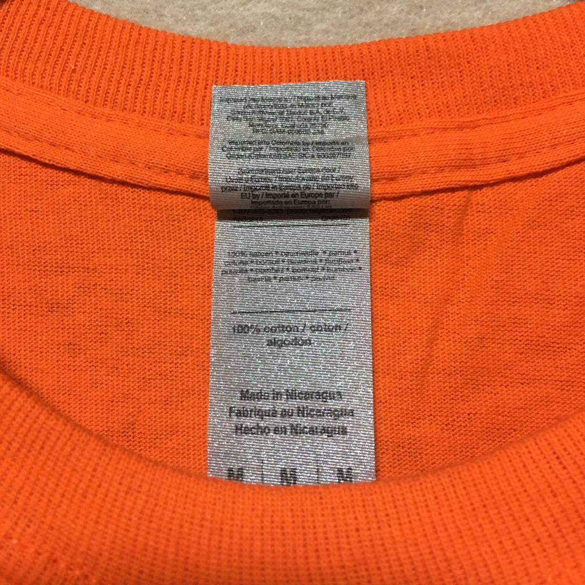 新品未使用 GILDAN ギルダン 半袖Tシャツ ポケット付き オレンジ M_画像4