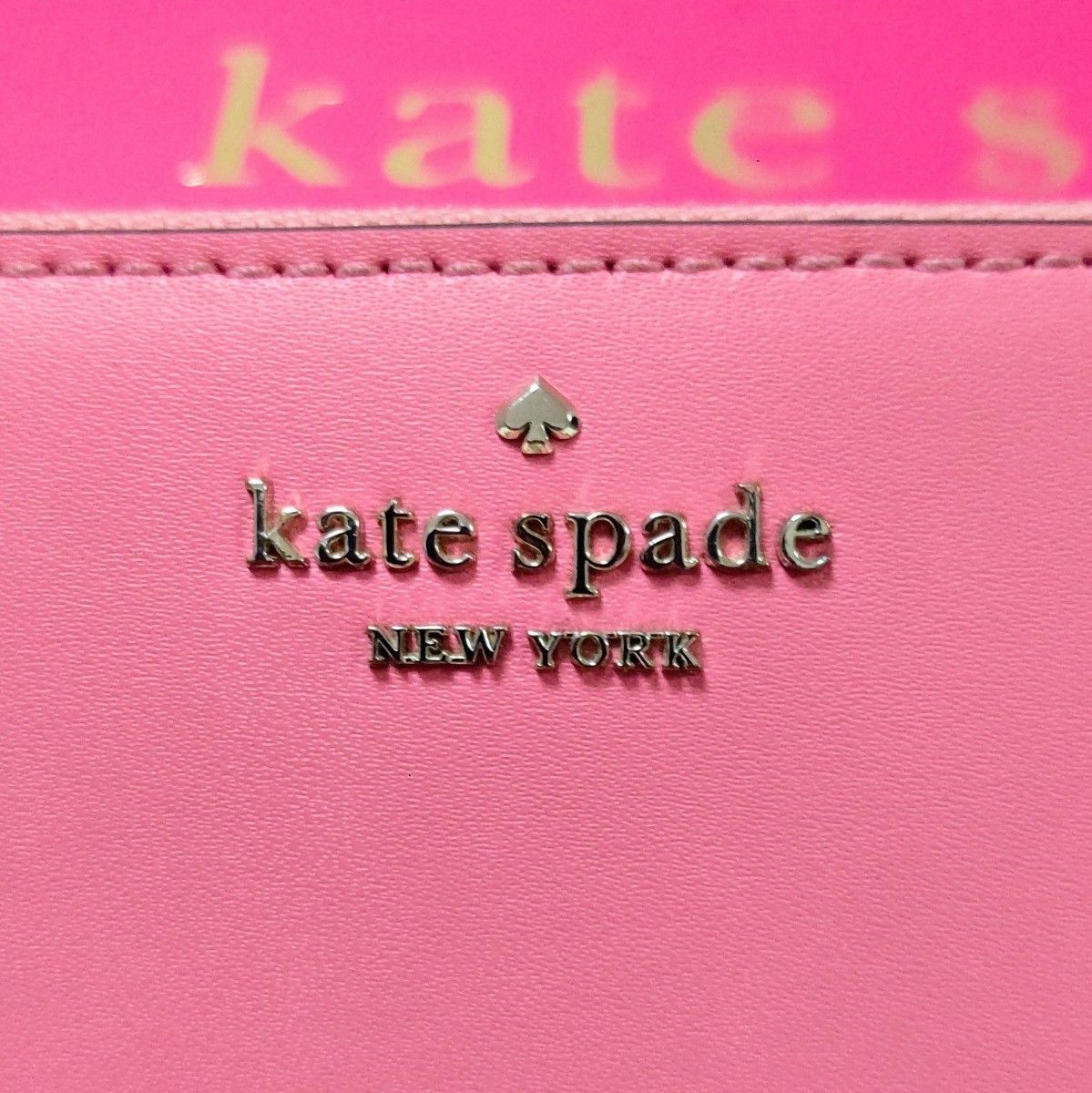 kate spade 長財布 ラウンドジップ ピンク いちご イチゴ