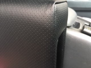 NEW Caravan E25 GX armrest punching manner black leather 