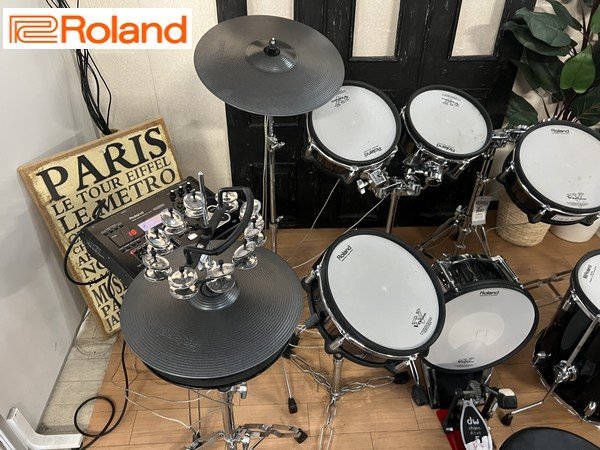 Ψプロ仕様【Roland / ローランド 電子ドラムセット TD-30 ドラムサウンドモジュール V-Drums HIGHSPEC ハイスペック ドラムセット】N04015_画像4