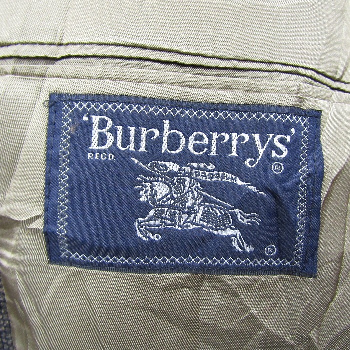 80s~ Burberry’s サイズ XL~ ダブル テーラード ジャケット ブレザー チェック ブラウン系 バーバリー 古着 ビンテージ 3AU1516_画像3