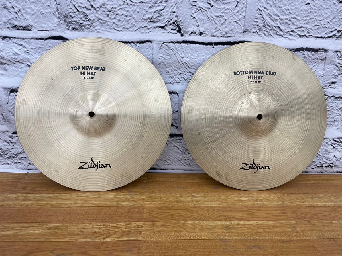 □t1306 中古☆Zildjian ジルジャン top new beat hi hat 14/36