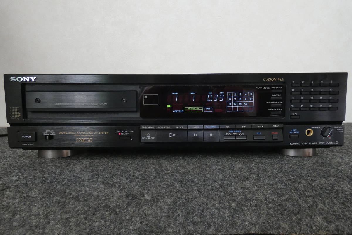 【アナログレコード音質】SONY CDプレーヤー CDP-228ESD 高音質化改良品 syno tune Hyper Tune USED ハイエンド機を軽く凌駕
