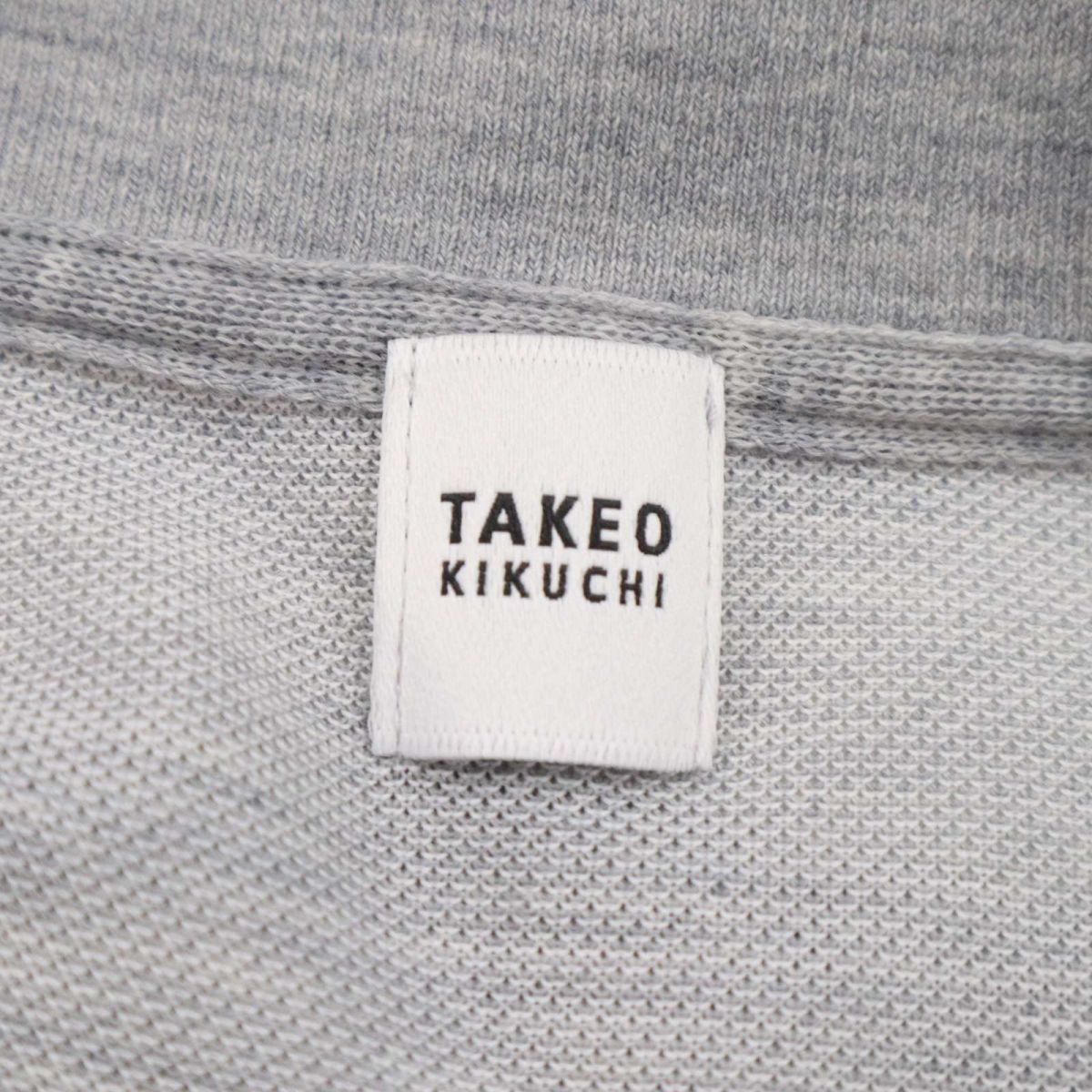 [ новый товар не использовался ] TAKEO KIKUCHI Takeo Kikuchi весна лето стрейч * Anne темно синий tailored jacket Sz.4/LL мужской серый I3T00691_7#M