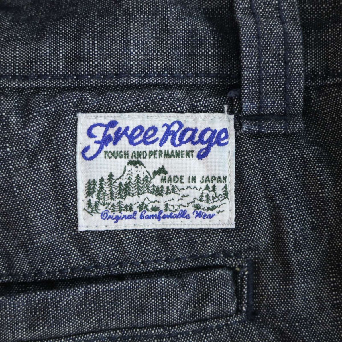 【新品 未使用】 FREE RAGE フリーレイジ 変形ポケット★ ベルテッド シャンブレー クライミング パンツ Sz.XL　メンズ　I3B00346_7#R_画像10