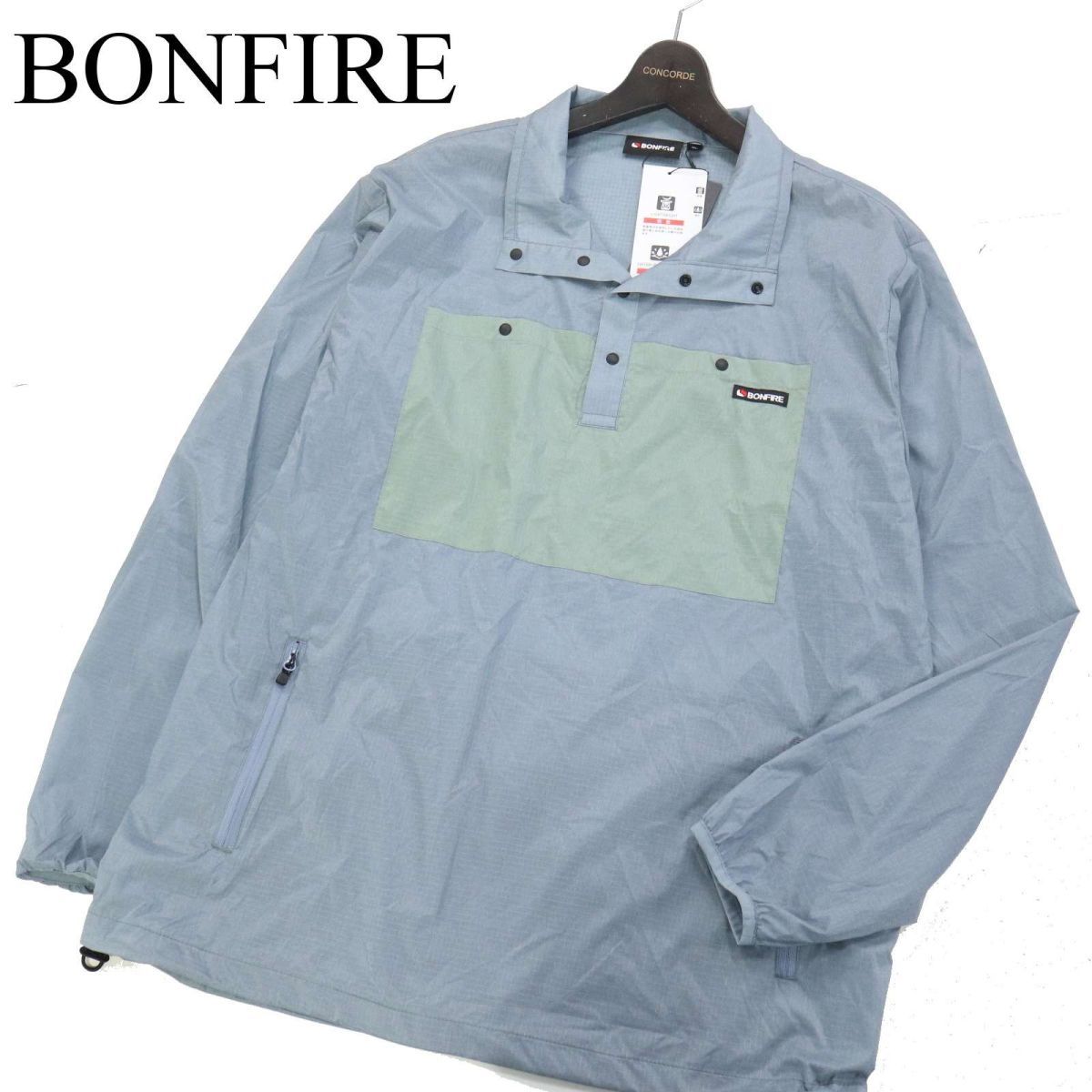 【新品 22SS】 BONFIRE ボンファイア 通年 軽量・撥水★ ナイロン プルオーバー ジャケット Sz.XL　メンズ アウトドア　I3T00917_8#O_画像1