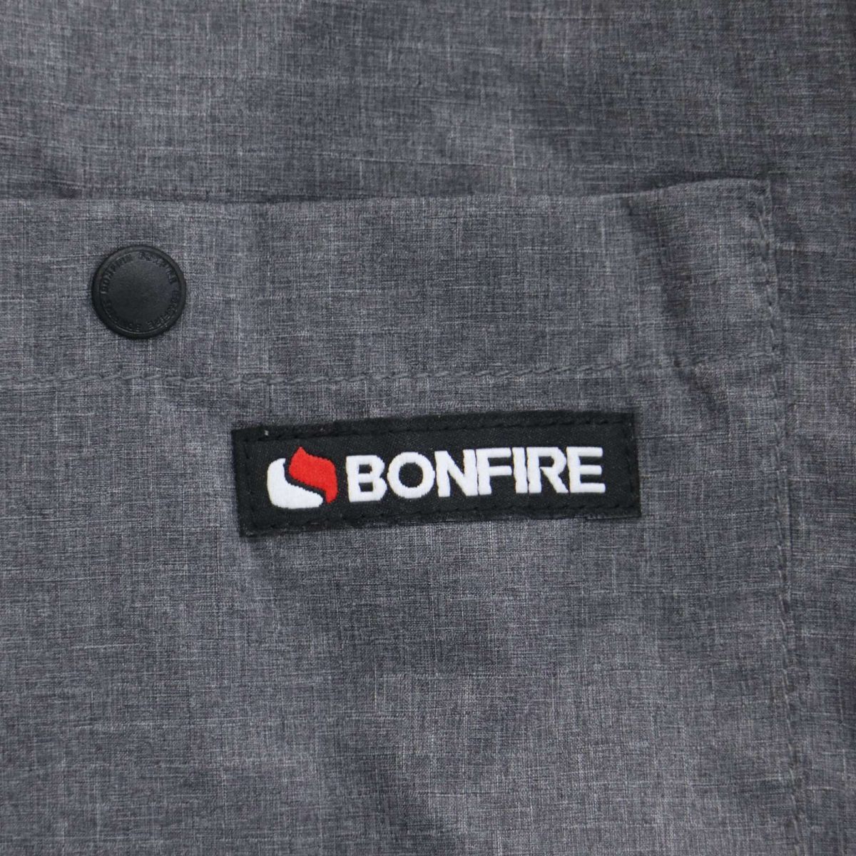 【新品 22SS】 BONFIRE ボンファイア 通年 軽量・撥水★ ナイロン プルオーバー ジャケット Sz.S　メンズ グレー アウトドア　I3T00916_8#O_画像3