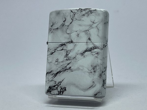 送料無料 ZIPPO[ジッポー]MULTI FACETED PRINT DESIGN/5面連続加工 大理石風 ホワイト 2C-5W_画像1