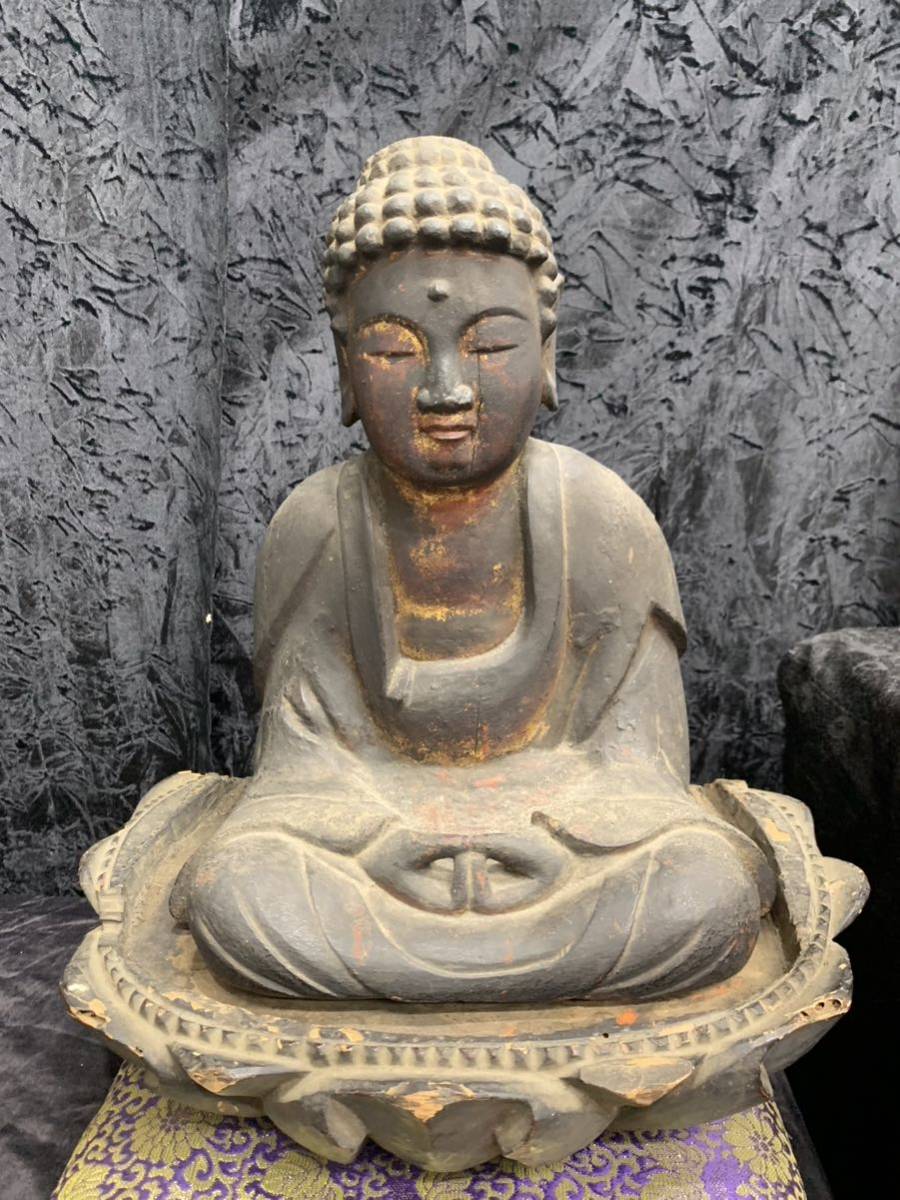 阿弥陀座像仏教美術古物| JChere雅虎拍卖代购