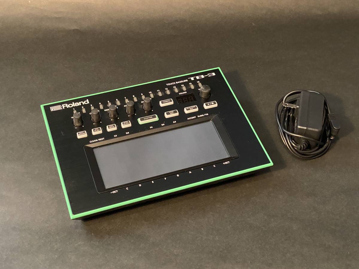 ROLAND TB-3 ベースマシン リズムマシン 美品 ACアダプター付
