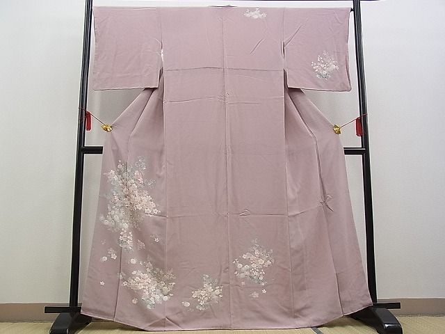 海外輸入】 平和屋野田店□極上 創業460年・千總 訪問着 草花文 金彩