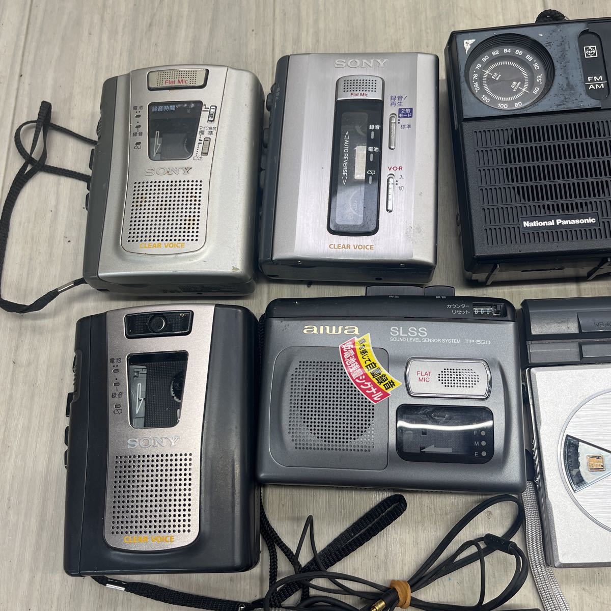 SONY Panasonic SHARP カセット MD プレーヤー 5点セット SONY Panasonic SHARP カセット MD プレーヤー 5点セット