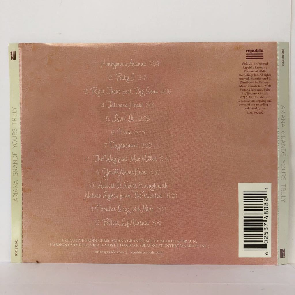 アリアナ・グランデ 1st 2nd 3rd / yours truly 13年輸入盤、my everything 14年輸入盤、デンジャラス・ウーマン 16年国内盤 Ariana Grande_画像4