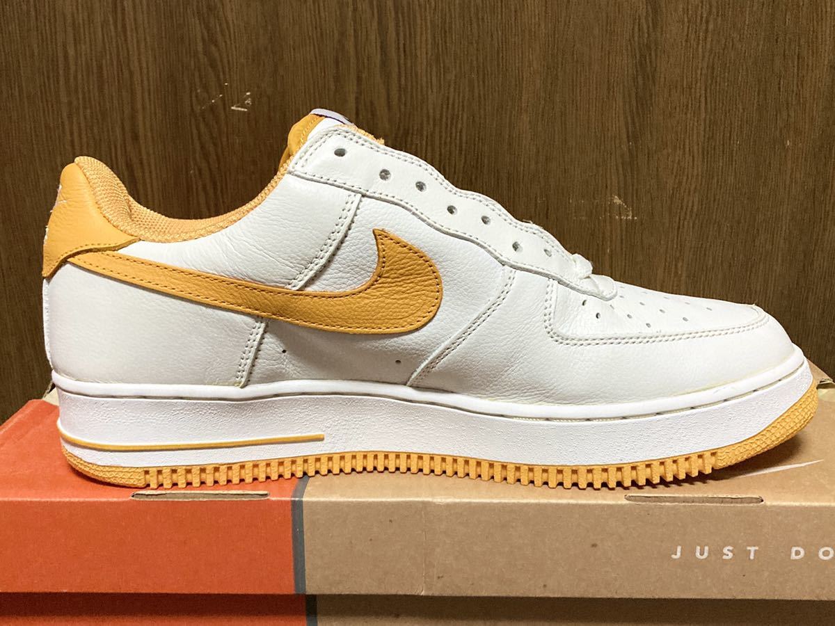 02年製 日本未発売 NIKE AIR FORCE 1 LA ナイキ エアフォース ロサンゼルス ロス CITY AF1【624040-173】WHITE YELLOW 白×黄 US11_画像5