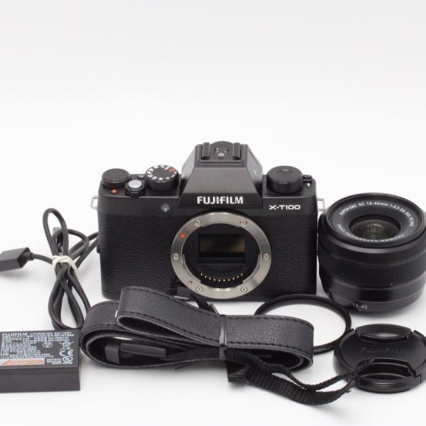 ネット限定】 【極上品】FUJIFILM X-T100 レンズキット ブラック X