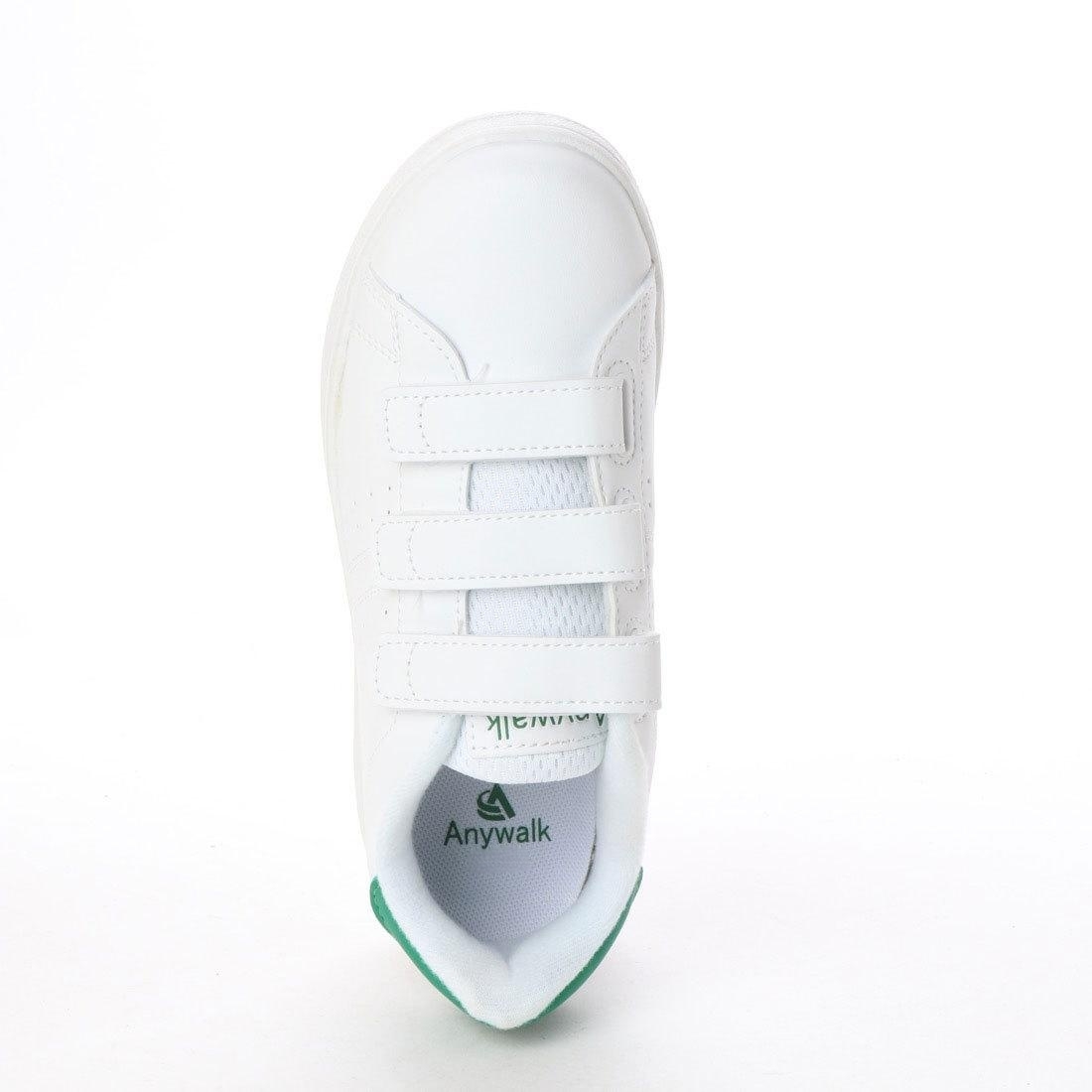  липучка обувь спортивные туфли cup стелька текстильная застёжка уличный белый зеленый белый зеленый 18559-wht-grn-245 ( 24.5cm )