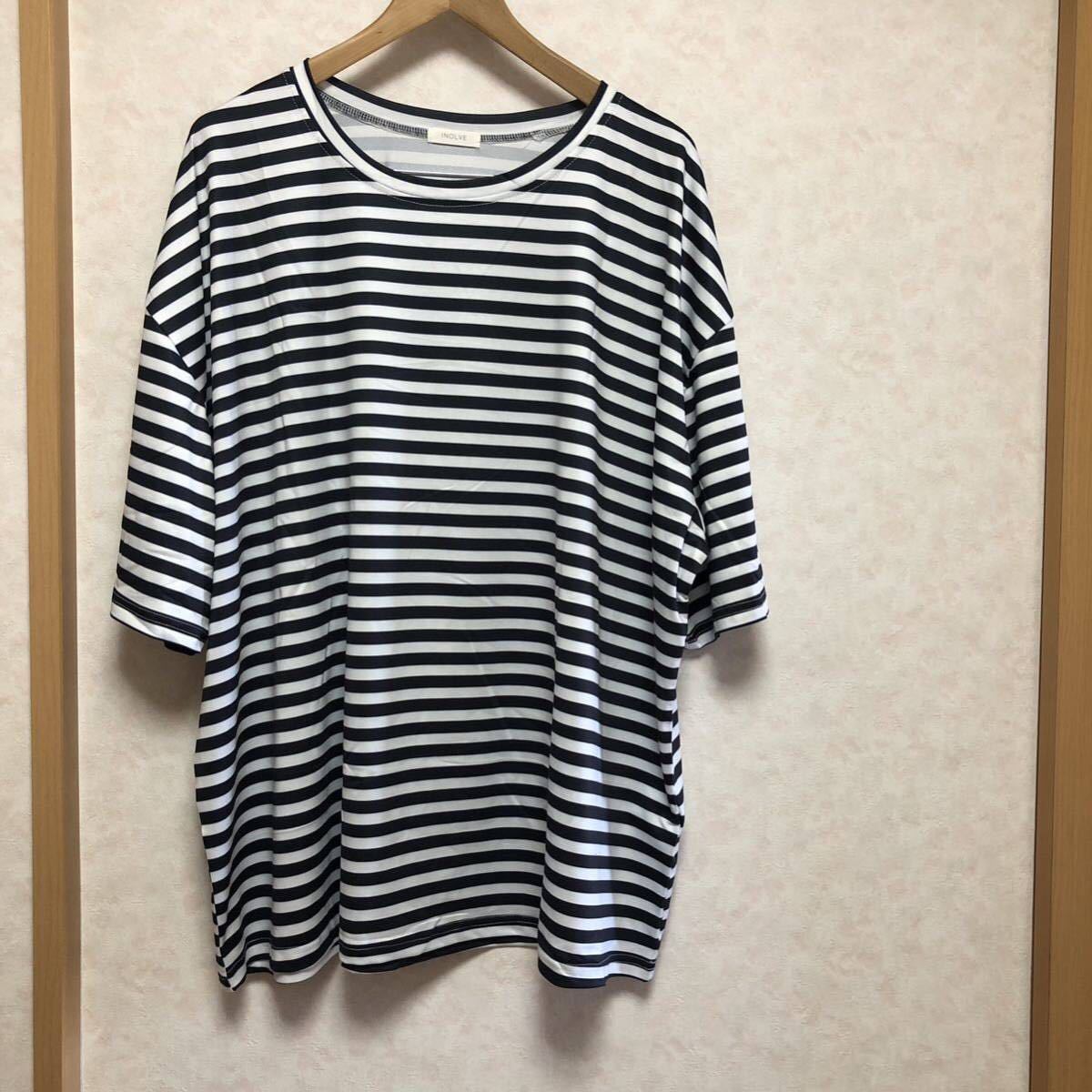 未使用 chaco closet inolve ルーズシルエット ボーダーＴシャツ