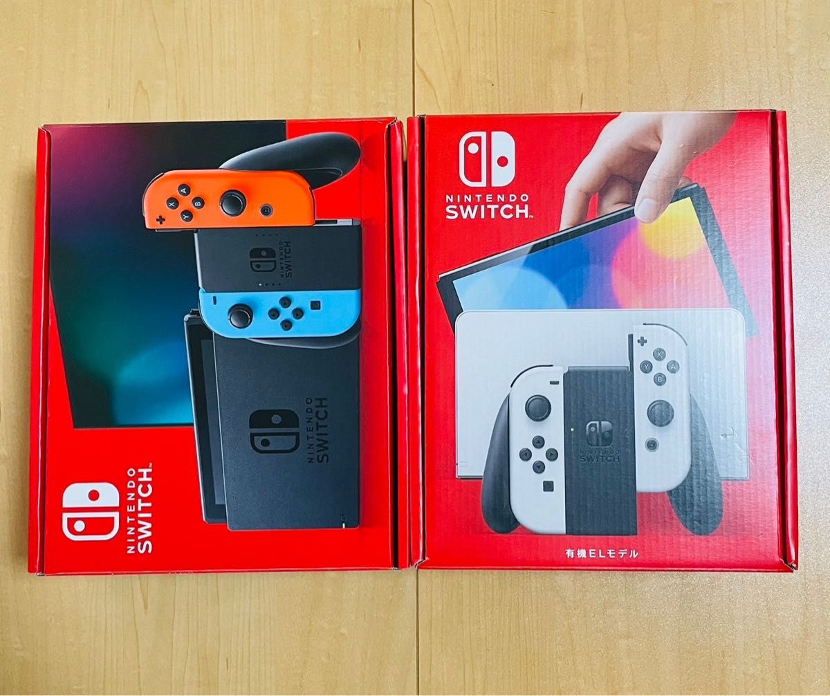 【極美品/送料無料】Nintendo Switch 本体 有機EL&バッテリー強化モデル 2台セット ジャンク 値下不可