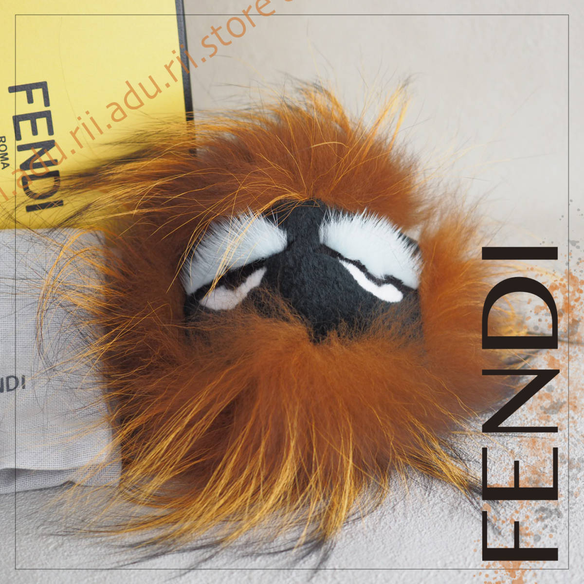 美品 フェンディ FENDI バグズ モンスター チャーム キーホルダー