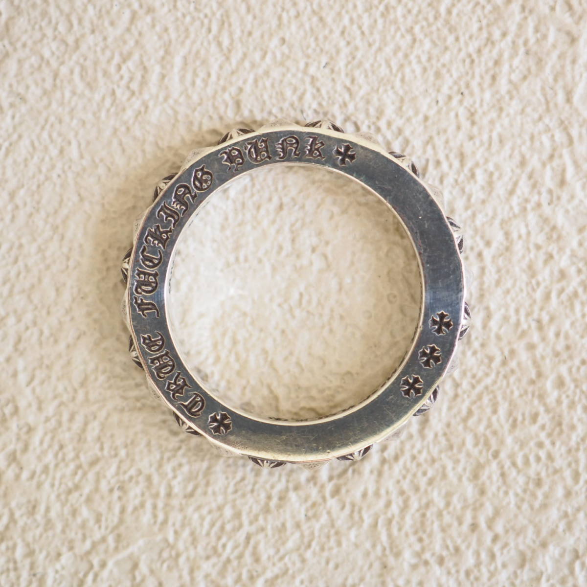 クロムハーツ Chrome Hearts TFPプラスパンクリング 指輪 14号