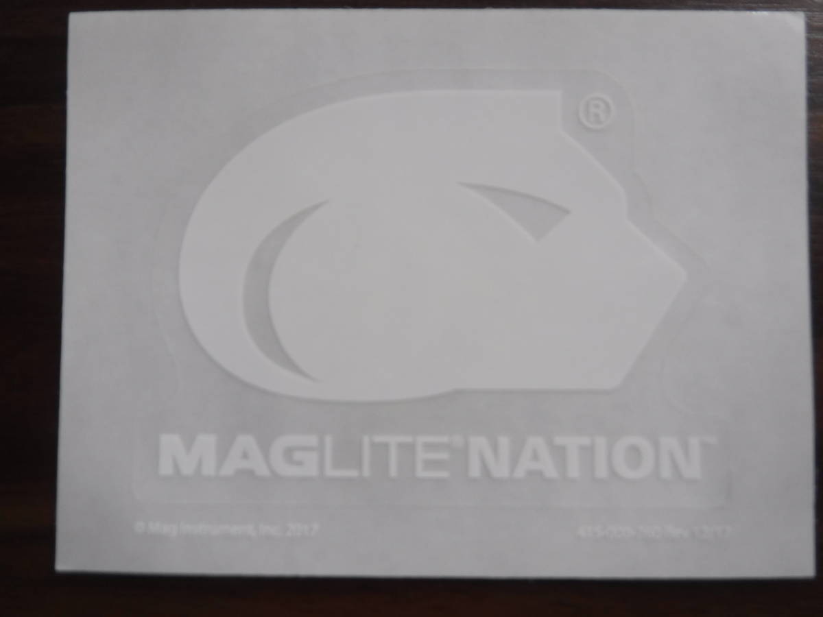 ◆◇◆新品US正規品マグライト【Maglite】輸入MAGLITE NATION ステッカーWHT限定品◆◇◆の画像1