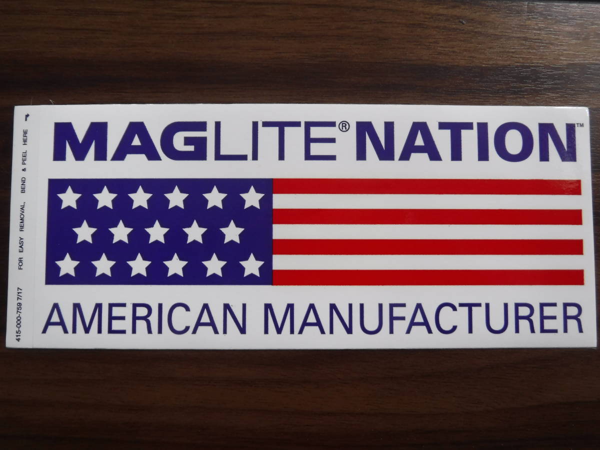 ◆◇◆新品U.S.正規品マグライト【Maglite】輸入MAGLITE NATION BUMPER ステッカー限定品◆◇◆の画像1