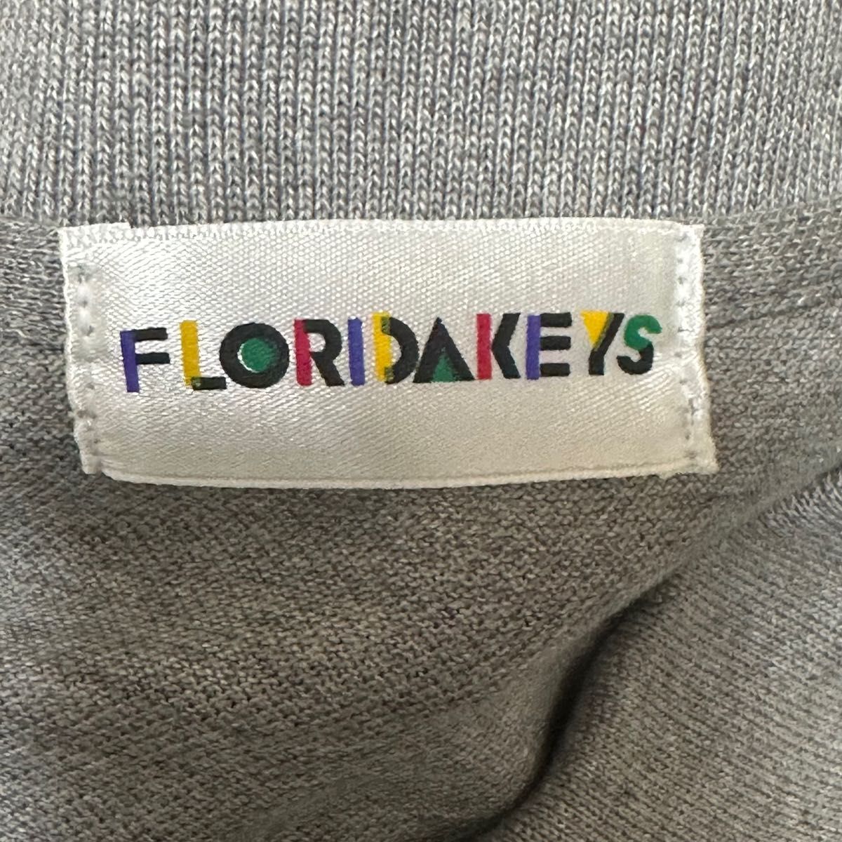 【ヴィンテージ 90年代　ポロシャツ】FLORIDA KEYS Tシャツ　フロリダキーズ　古着　グレー　メンズ　レディース  