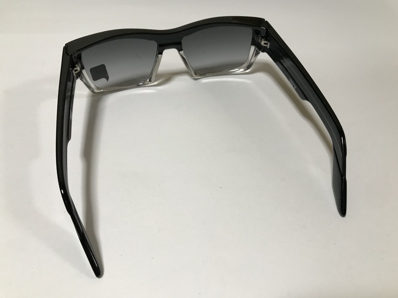  immediately successful bid V[ control X14]* new goods *spy/ Spy / [TICE/ta chair ][ Italy made ] plastic frame sunglasses black × clear / smoked 