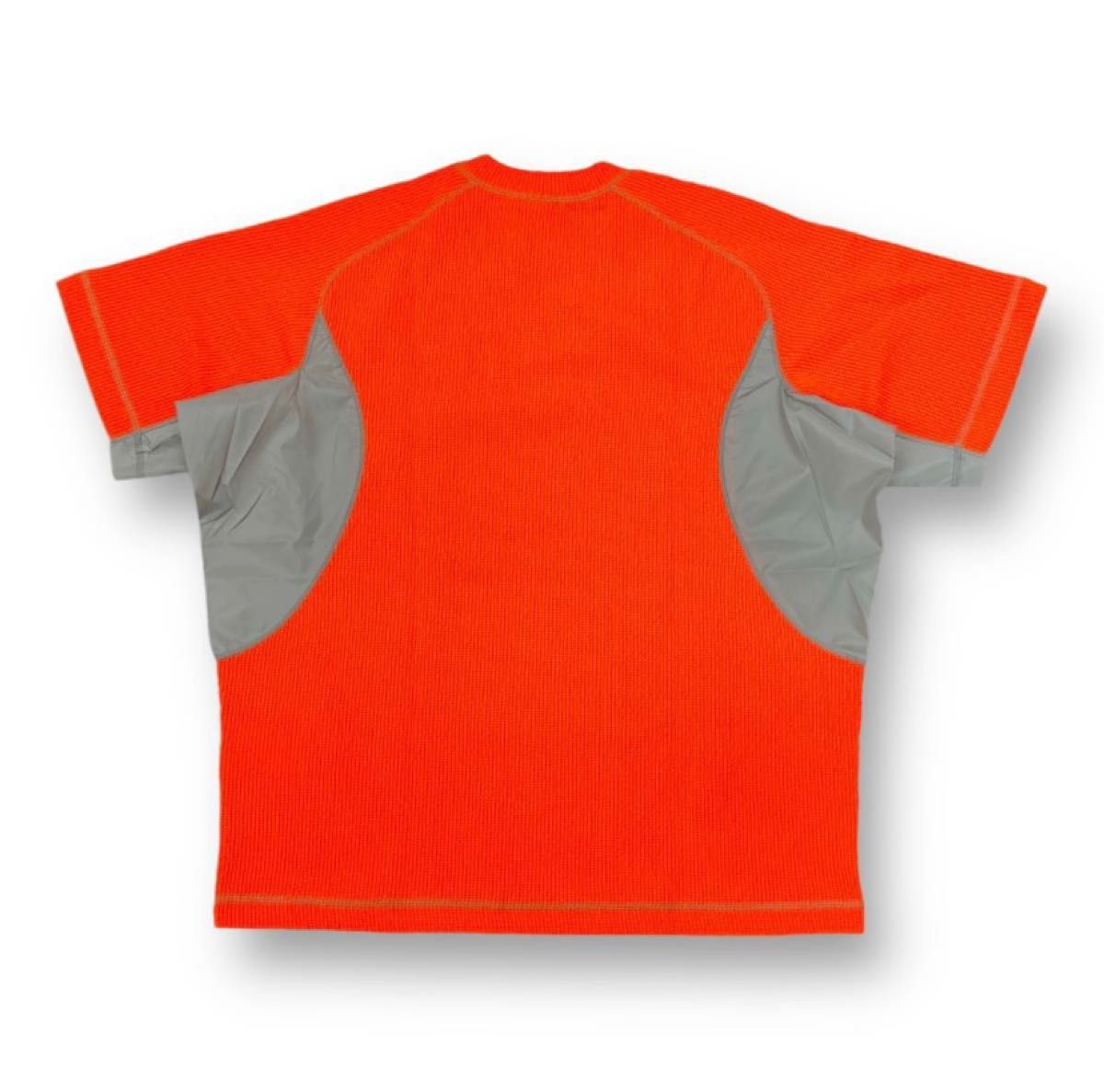 新品 ● kolor BEACON 22SS 切替 半袖 ニット Tシャツ カラービーコン 22SBM-T04234 オレンジ 3