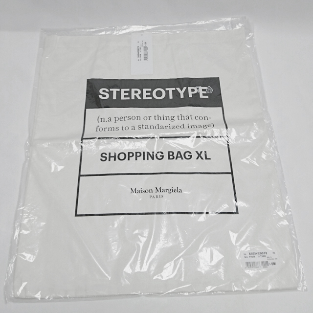 新品 大きめ XLサイズ メゾンマルジェラ ロゴ STEREOTYPE トート 新品 大きめ XLサイズ メゾンマルジェラ ロゴ STEREOTYPE トート