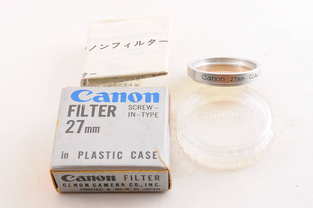 純正 キヤノン CANON 27mm CCA4 1.5x 箱付ケース取説付き @2489