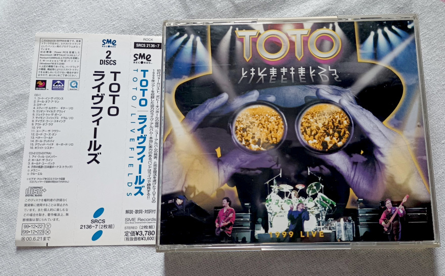 【TOTO】LIVEFIELDS 2枚組CD（CD EXTRA) ライヴフィールズ　サイモン・フィリップス 2CD 帯付き 1999 ライヴ音源_画像1