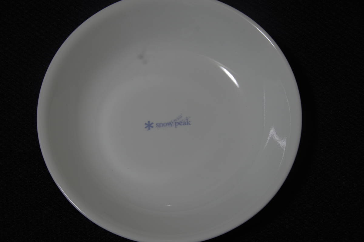 スノーピーク ☆ コレール CORELLE snow peakロゴ 深皿 2枚【廃盤・希少！】☆ snow peak _画像2