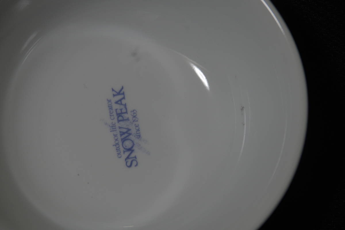  Snow Peak *ko направляющие CORELLE SNOW PEAK большой знак глубокий тарелка & средний миска комплект [ снят с производства * редкий!]* SNOW PEAK