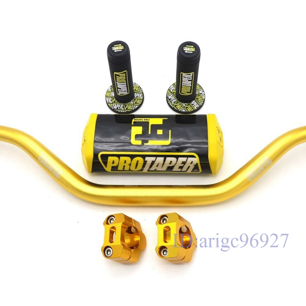 G428★11/8 ''ハンドルバー 28 ミリメートルプロテーパーハンドルグリップ金属クランプパッド mx モトクロスヤマハ YZ125 wr wrf ttr 250_画像1