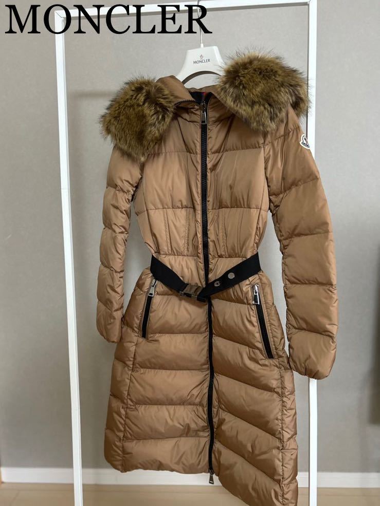 モンクレール★MONCLER★BOUCAGE★新作★ファーロングダウン★21年〜22年秋冬★超美品★正規品★の画像1