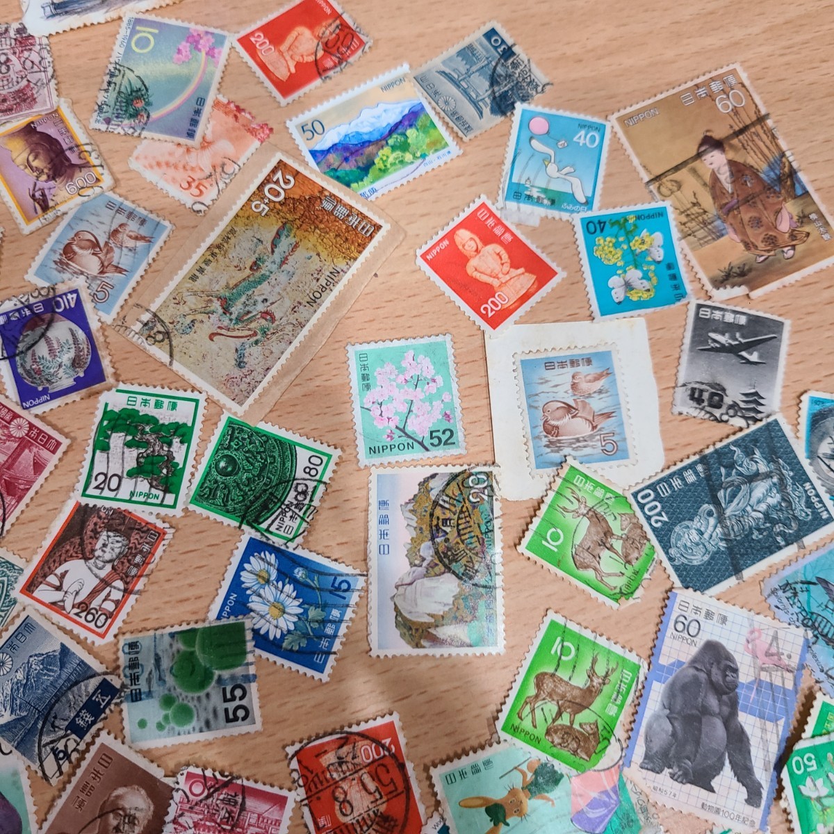 切手バラ　使用済み切手　ユースホステルシールシート　切手シート　未使用品額面1419円程_画像9