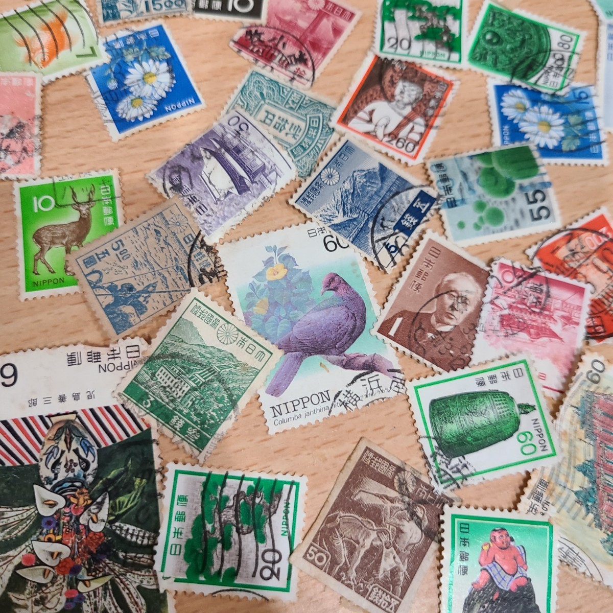 切手バラ　使用済み切手　ユースホステルシールシート　切手シート　未使用品額面1419円程_画像8